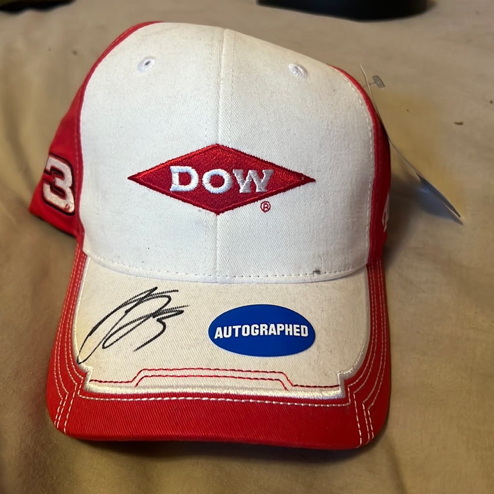 Austin Dillon autographed Dow NASCAR 3 hat